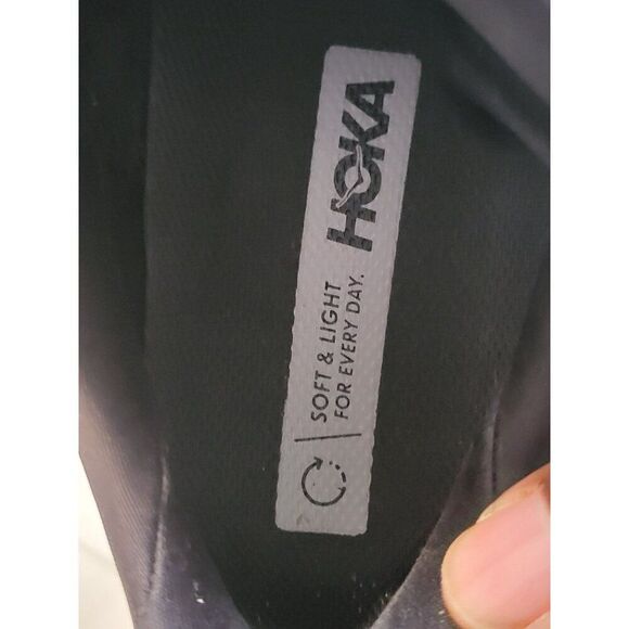 Hoka One One Clifton 8 Women Sz 7B Black Low Top Lace Up Athleisure Running - Picture 9 of 9